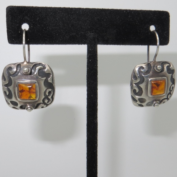 Silpada Jewelry - Silpada Sterling and Amber Earrings-final price